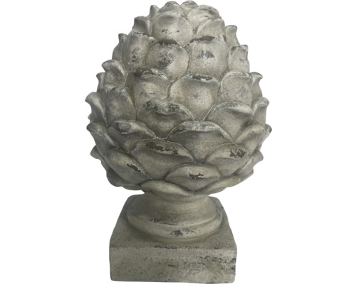 Objet d'art décoratif en forme d'artichaut sur un socle