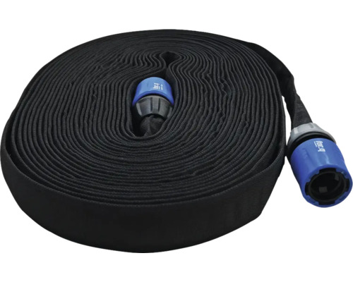 Tuyau d'incendie enroulé avec raccords