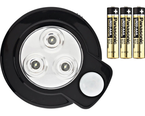 Batterieleuchte mit drei AAA Batterien
