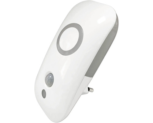 Lampe de prise blanche avec détecteur de mouvement