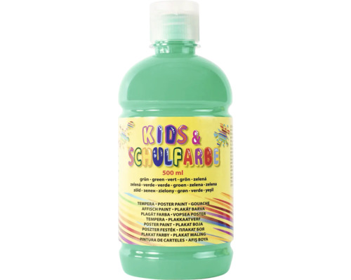 Kinder und Schulfarbe, 500 ml, grüne Plakatfarbe