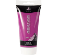 Tube de peinture acrylique rouge, 200 ml