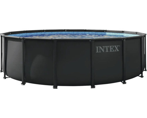 Aufstellpool mit Stahlrahmen und Intex Logo