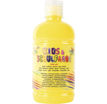 Peinture scolaire jaune pour enfants en récipient de 500 ml