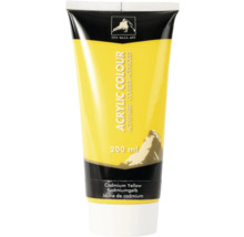 Tube de peinture acrylique jaune, 200 ml