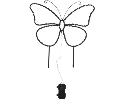Schmetterling Gartenstecker mit LED-Lichtern und Batteriebetrieb
