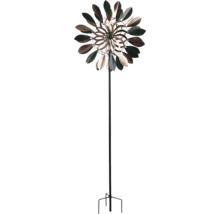Windrad aus Metall mit Blattdesign für den Garten