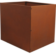 Viereckiger Pflanzkübel aus Metall