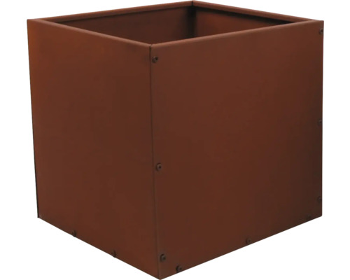 Quadratischer Pflanzkasten aus Metall