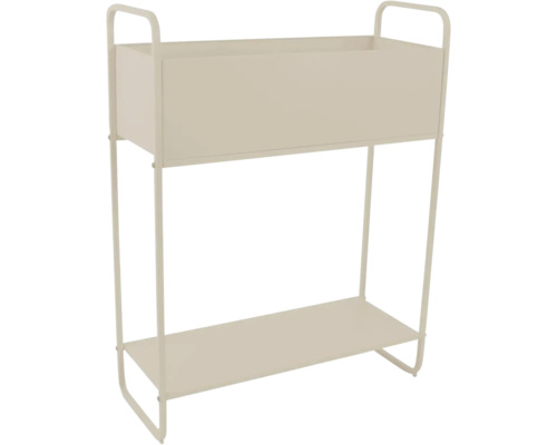 Jardinière en métal avec étagère