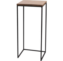 Table d'appoint avec plateau en bois et structure en métal