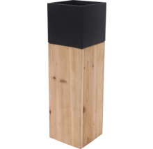 Pot de fleurs avec socle en bois