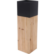 Tabouret à fleurs avec jardinière carrée en bois