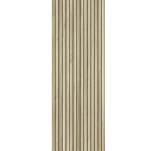 Panneau en bois avec des lamelles verticales pour la décoration des murs et des plafonds