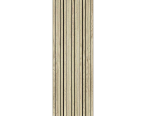 Panneau en bois avec structure à lamelles pour la décoration murale