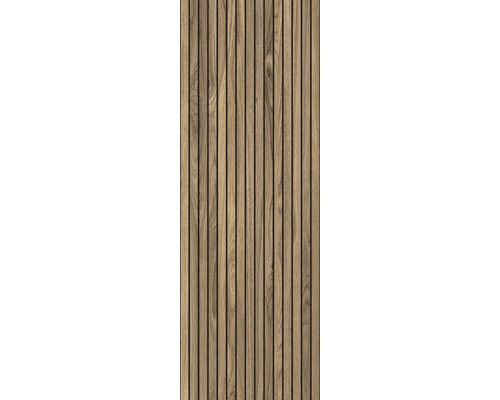 Panneau en bois avec des lamelles verticales pour la décoration murale et de plafond