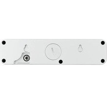 Arrière d'un appareil électronique avec des dispositifs de montage et une connexion d'antenne