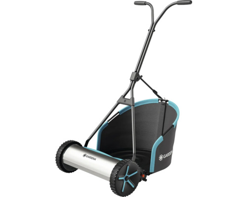 Tondeuse à gazon manuelle avec bac de ramassage