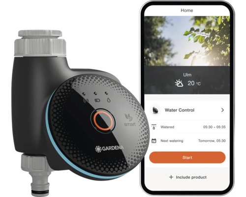 Gardena Smart Water Control mit zugehöriger Smartphone-App zur Gartenbewässerungssteuerung