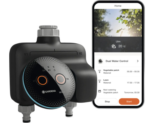 Gardena Smart Water Control avec application smartphone pour l'irrigation du jardin