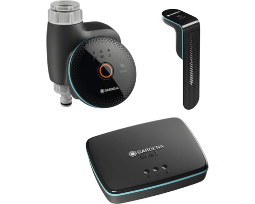 Gardena Smart System comprenant commande d'arrosage, capteur et passerelle