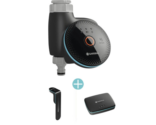 Gardena Smart Water Control Set avec capteur et passerelle pour l'arrosage automatique du jardin