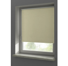 Store enrouleur beige en position fermée