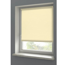 Fenster mit heruntergelassenem Rollo