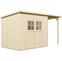 Holzgartenhaus mit Doppeltür und Fenster