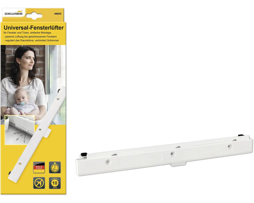 Aérateur de fenêtre universel Schellenberg pour fenêtres et portes