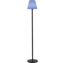 Lampadaire avec abat-jour et pied noir