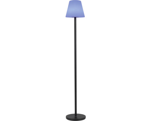 Lampadaire avec abat-jour et pied noir