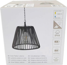 Solar Rattanlaterne in Verpackung