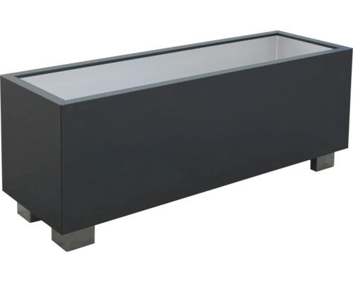 Rechteckiger Pflanzkasten aus Metall mit Füßen