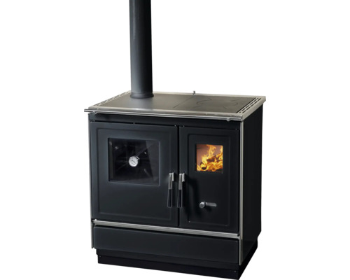 Cuisinière à bois avec plaque de cuisson et four