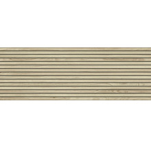 Panneau en bois avec lamelles horizontales pour revêtement mural et de plafond