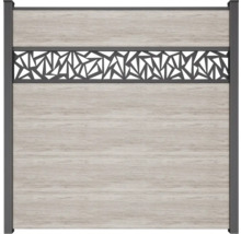 Élément décoratif pour clôture de jardin avec motif géométrique