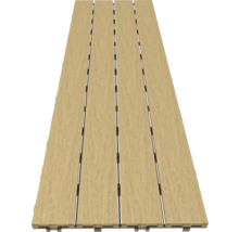 Terrasse en bois avec assemblage rainure et languette