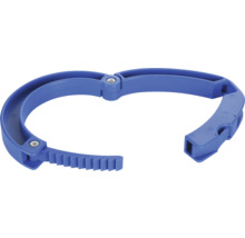 Collier de serrage bleu en plastique
