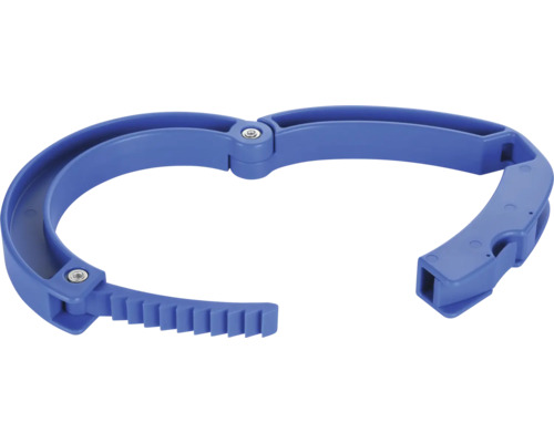 Collier de serrage bleu en plastique