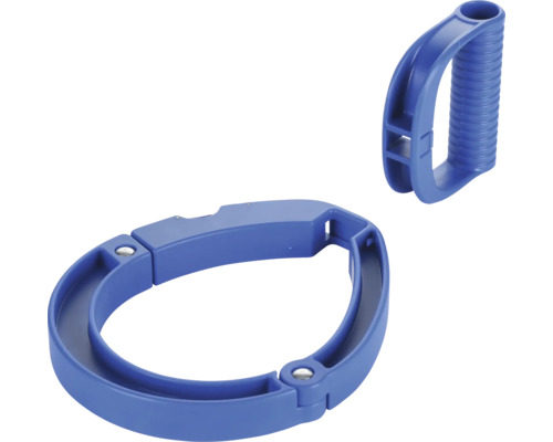 Poignée de transport bleue pour seau