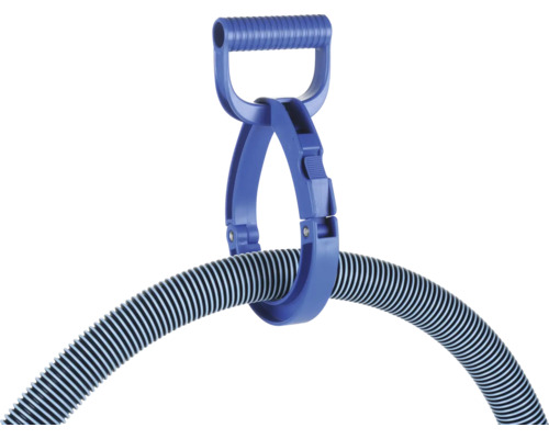 Tuyau de piscine avec poignée et support