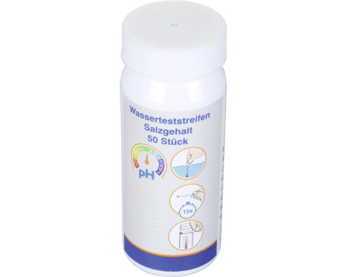 Bandes de test d'eau pour la teneur en sel, 50 pièces