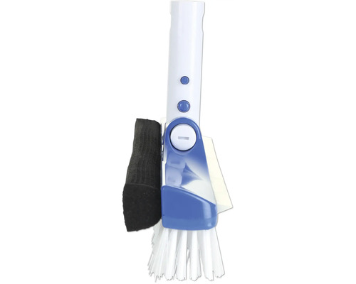 Brosse de nettoyage avec éponge et poils pour différentes surfaces
