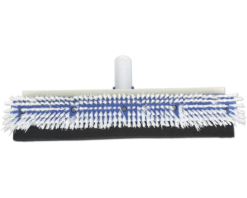 Brosse de piscine avec support en éponge et poils