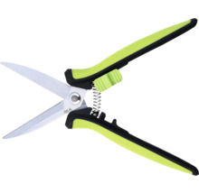 Cisailles de jardin avec ressort et poignées en plastique