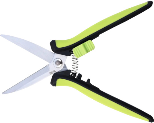 Cisailles de jardin avec ressort et poignées en plastique