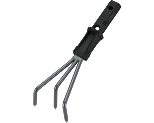 for_q fitconect Kleingrubber Gartenkralle mit drei Zinken und Kunststoffgriff