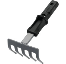 Kleine Gartenkralle mit fünf Zinken und Kunststoffgriff