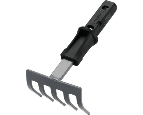 for_q fitconect Blumenrechen Kleine Gartenkralle mit fünf Zinken und Kunststoffgriff